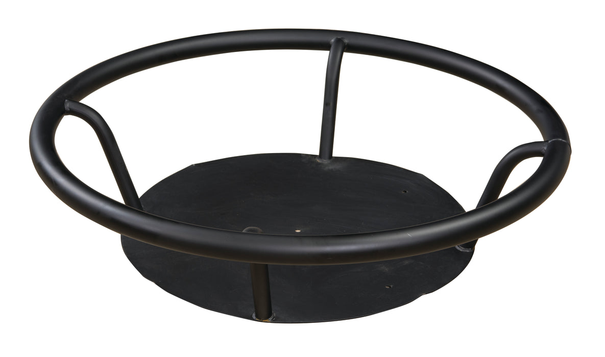 Whiskey Barrel Metal Foot Rest Front Facing