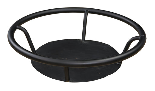 Whiskey Barrel Metal Foot Rest Front Facing