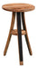 Whiskey Barrel Small Round End Table Amish Made Front Facing