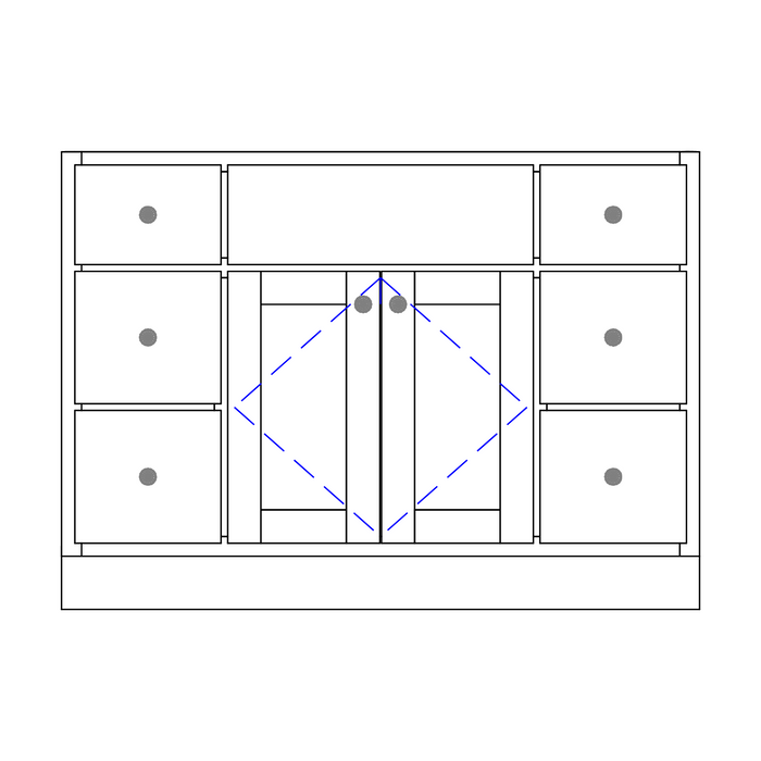 Amish Jamesport Bathroom Vanity - Multiple Sizes 48" Wide Bathroom Vanities: 40-49" Wide Contemporary