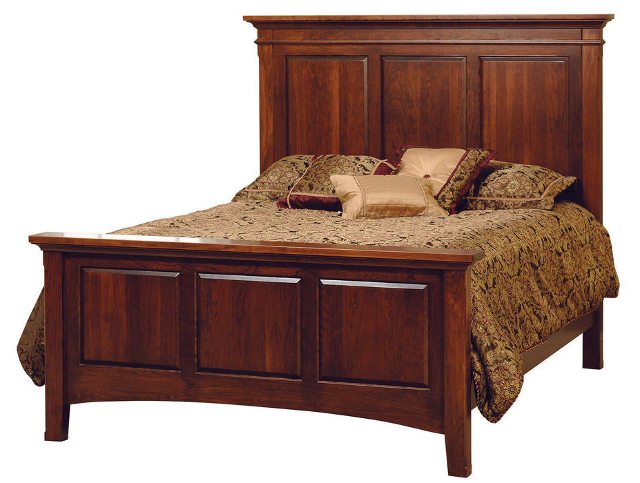 Amish Wilkshire Bed Panel Beds Traditional