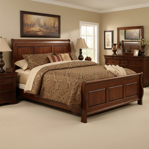 Amish Wilkshire Sleigh Bed Sleigh Beds Mission
