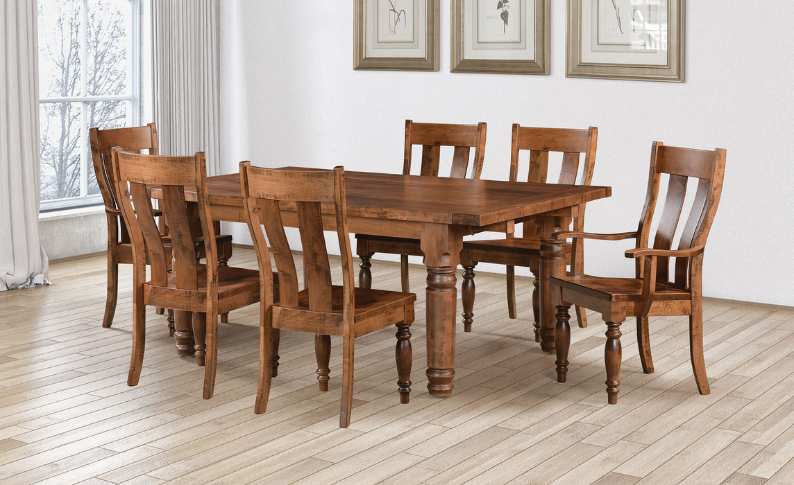 Amish Williamsburg Leg Dining Table