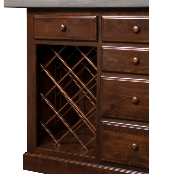 Amish Jefferson City Island 72" Open End Kitchen Islands: 70-79" Traditional