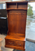 Amish Wood Star Hall Seat - 36" Wide Hall Seat - Sap Cherry OCS-113 Michaels Stain - Solid Cherry Amish Hall Seat 1