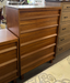 Amish Wyndham Hills - 5-Pc.Set - Amish Mid-Century Bedroom Set - Queen Bed Set - Solid Cherry Amish Bedroom - Chest of Drawers Only