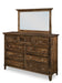 Quick Ship Amish Arlington High Dresser & Mirror Option Dressers Contemporary Sunrise Hardware