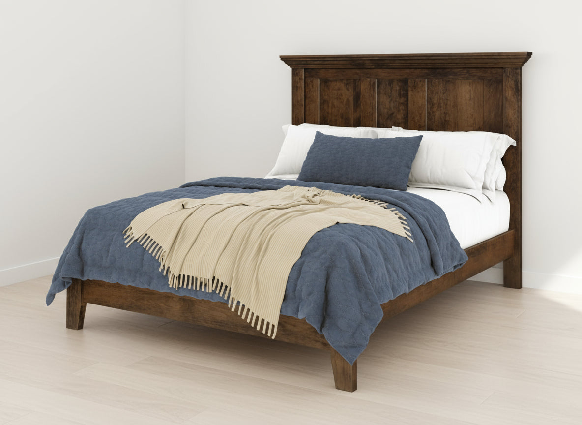Quick Ship Amish Arlington Bed With Low Footboard