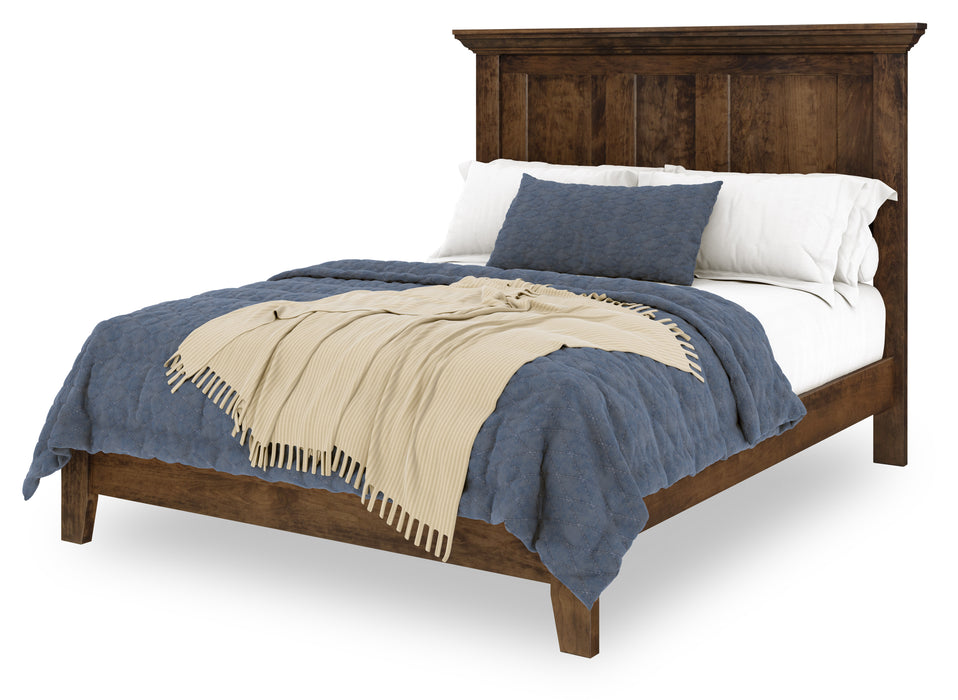 Quick Ship Amish Arlington Bed With Low Footboard Panel Beds Contemporary