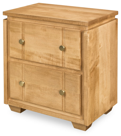 Quick Ship Amish Hudson 2-Drawer Nightstand Nightstands Contemporary Sunrise Hardware