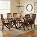 Amish Keywest Live Edge Dining Set - Solid Walnut Live Edge - Solid Walnut Dining Chairs - Formal Amish Made Dining Set