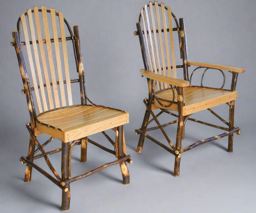 Amish Yoder's Split Hickory Pedestal Pub Set