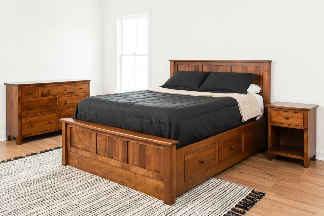 Amish Shaker Dresser (Optional Mirror) — Our Family Craft Shop