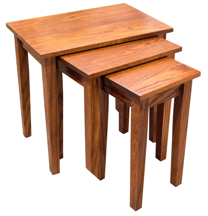 Amish Shaker Nesting End Table - Set of 3 End Tables Shaker