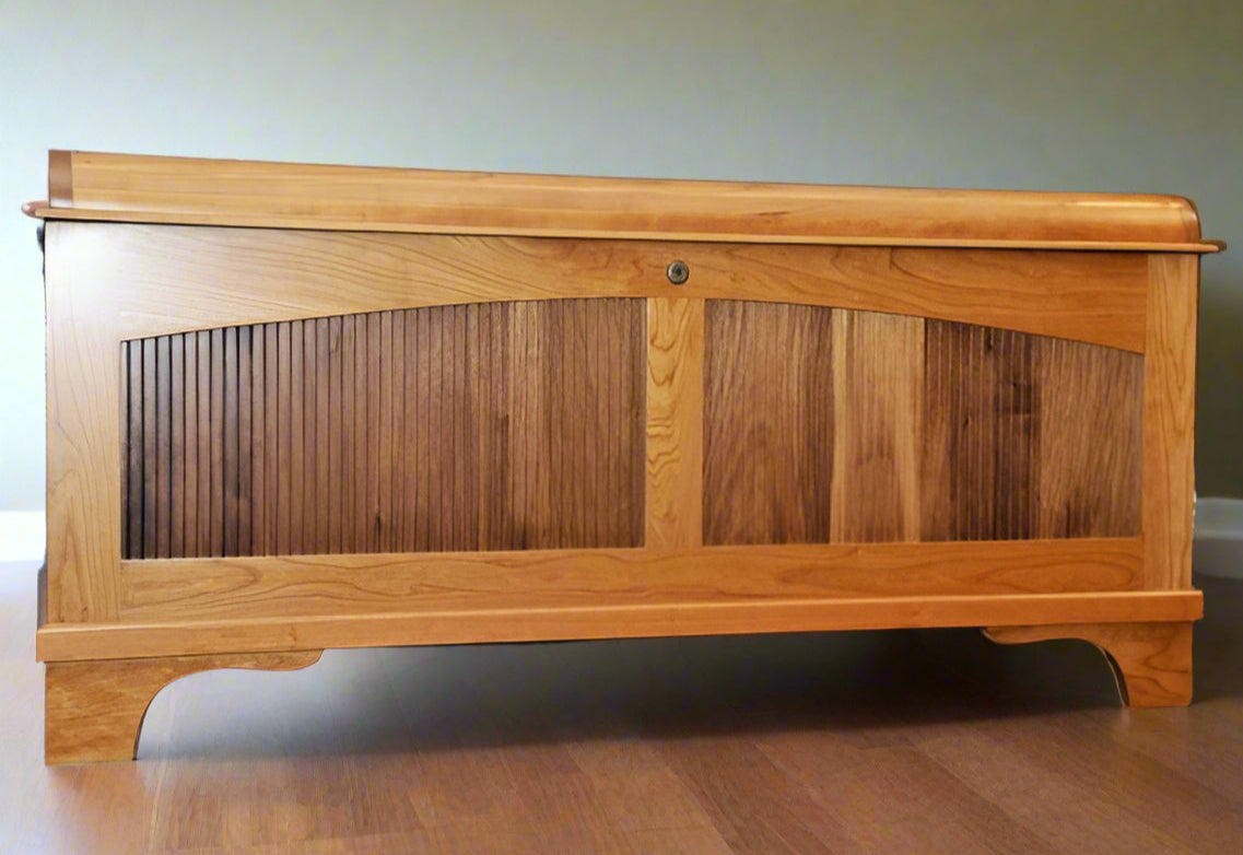 Amish Waterfall Slatted Cedar Chest - Stickley Inspired Mission Chest ...