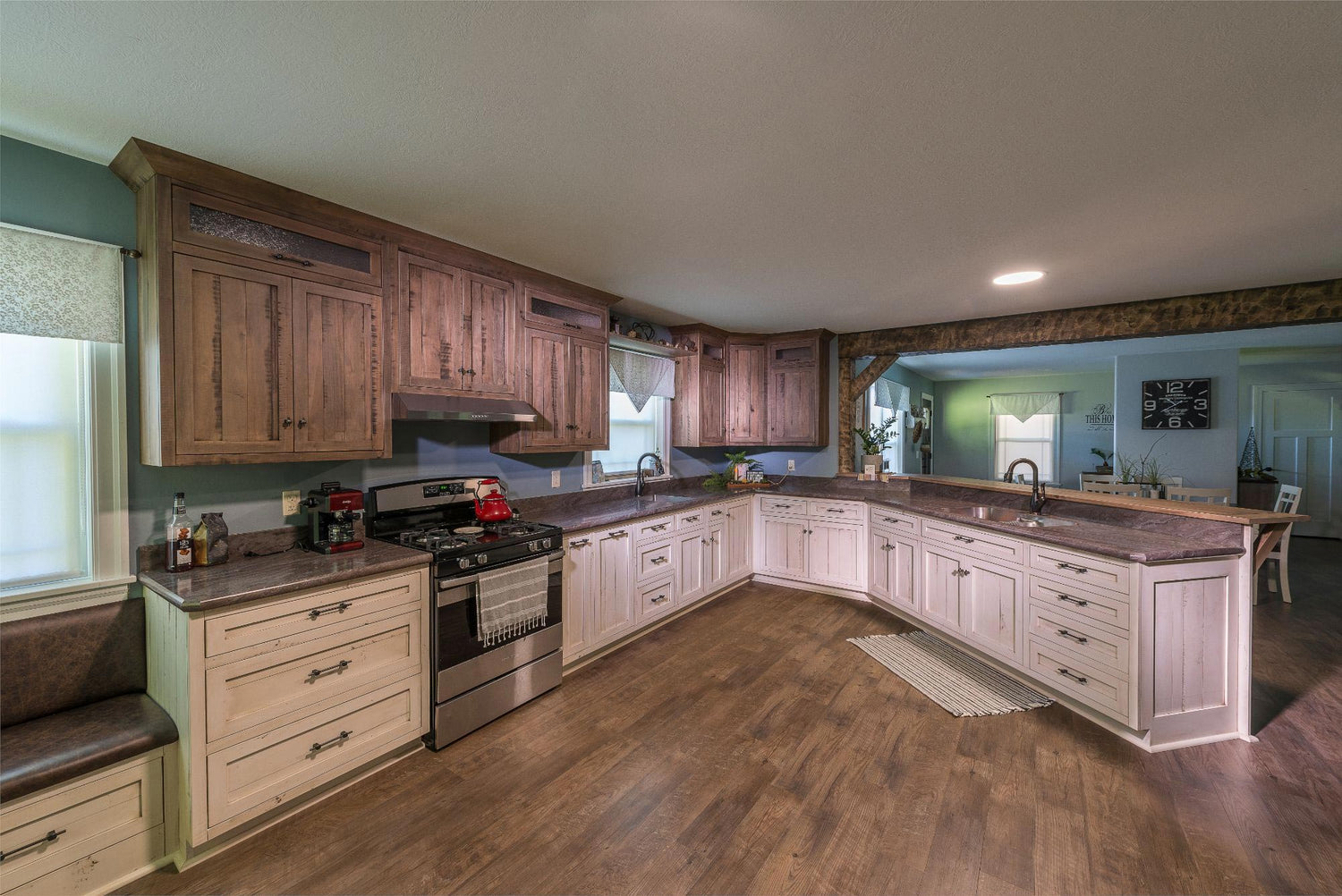 Sample Rough Sawn Farmhouse Kitchen Design