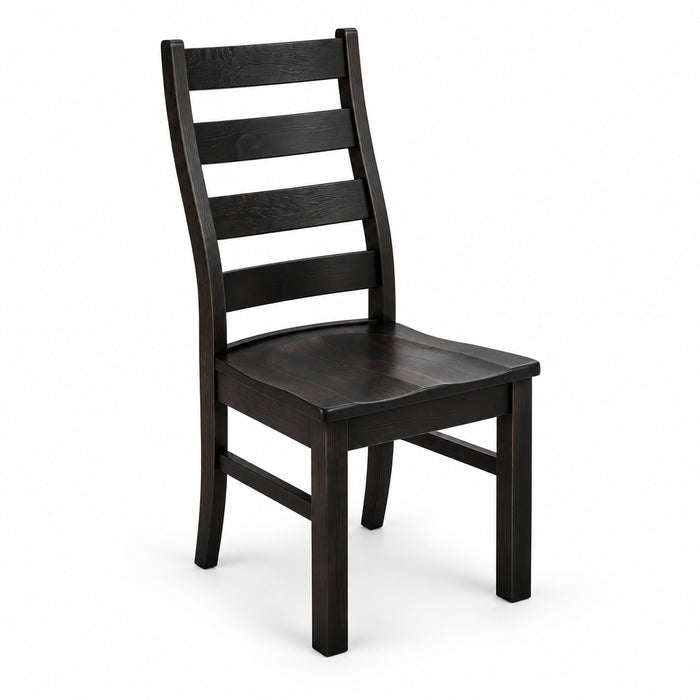 Amish Raven Ladderback Dining Chair