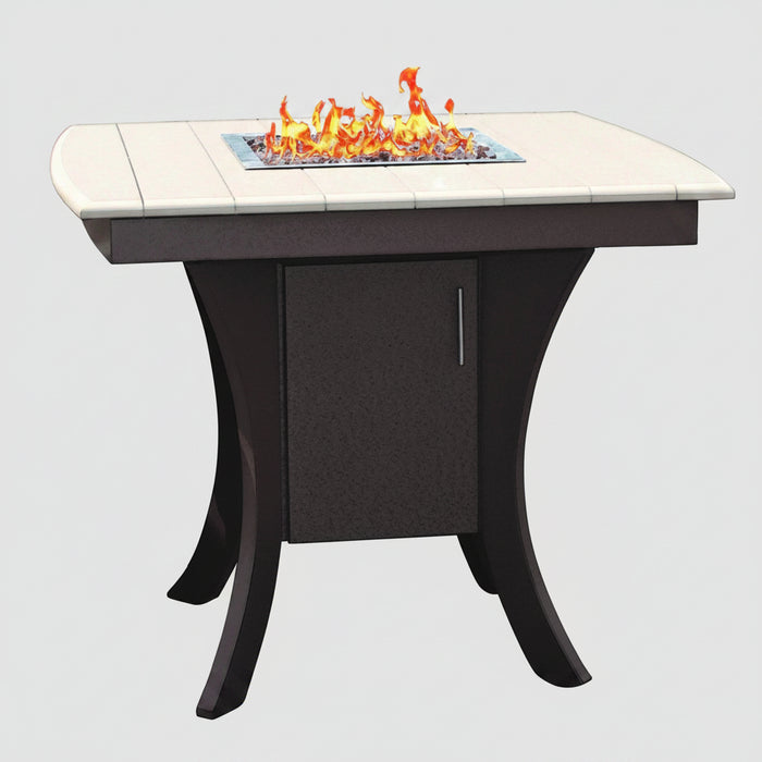 Amish Paradise Pub Table Firepit
