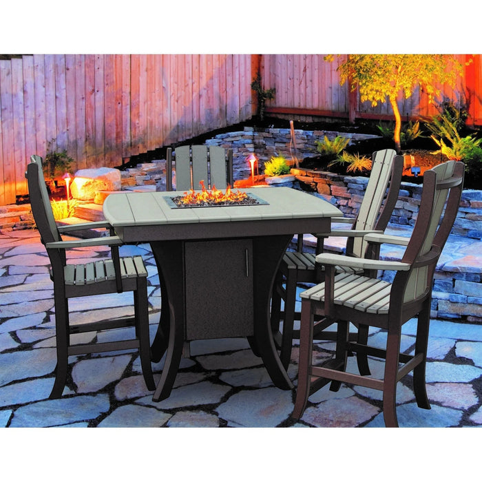 Amish Paradise Pub Table Firepit