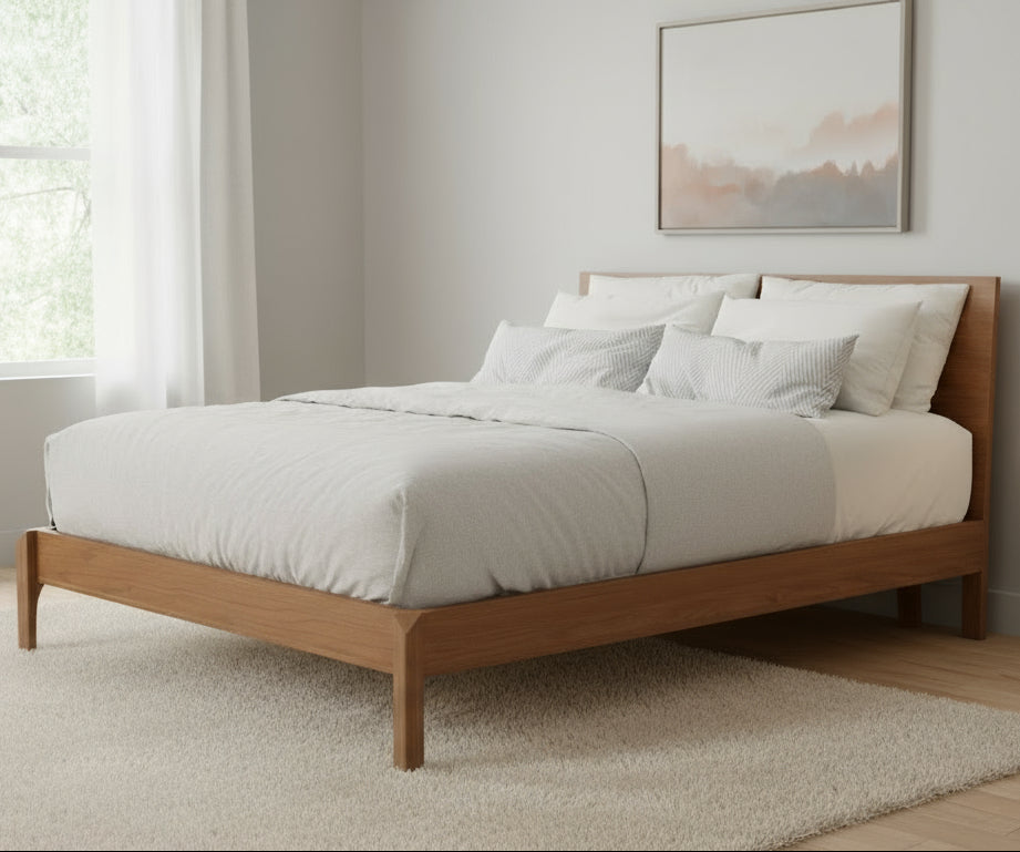 Amish Reveal Low Headboard Platform Bed