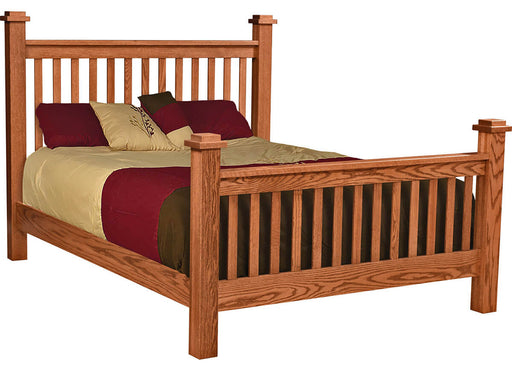 Amish 3.5" Mission Bed Spindle/Slat Beds Mission