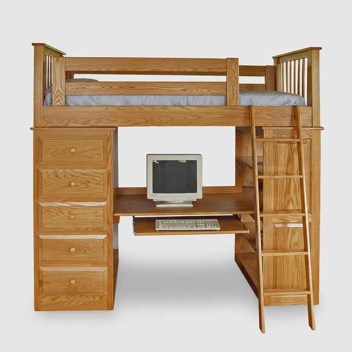 Ultimate Computer Loft Bed Loft Beds Traditional