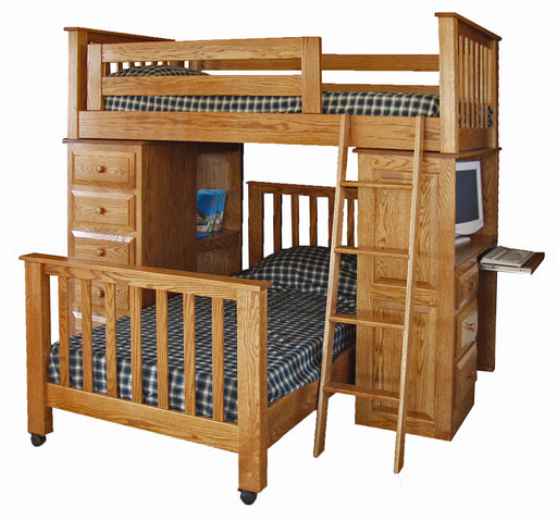 Ultimate Computer Bunk Bed Storage Bunk Beds Traditional