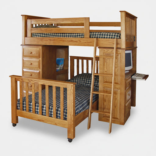 Ultimate Computer Bunk Bed Storage Bunk Beds Traditional