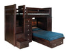 Ultimate Bunk Bed with Step Unit Storage Bunk Beds Contemporary